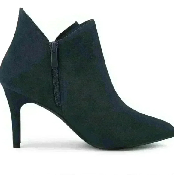 Women's black bow ankle boots size 9 - Picture 2 of 3